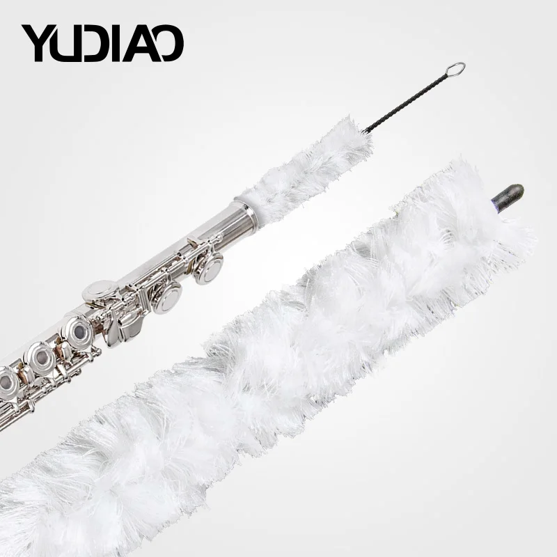 Flute Cleaning Brush, White and Colored Cotton Thread Inner Cleaning Brush, Suitable for Flute and Woodwind Instrument Accessories