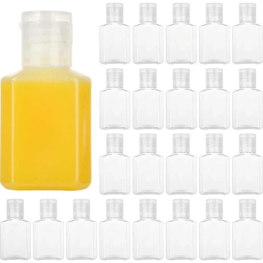 Travel Bottles with Caps, Mini Small Plastic Travel Shampoo Bottles,Empty Bottles for Liquid Lotions, Toner Body Soap, 100Pcs