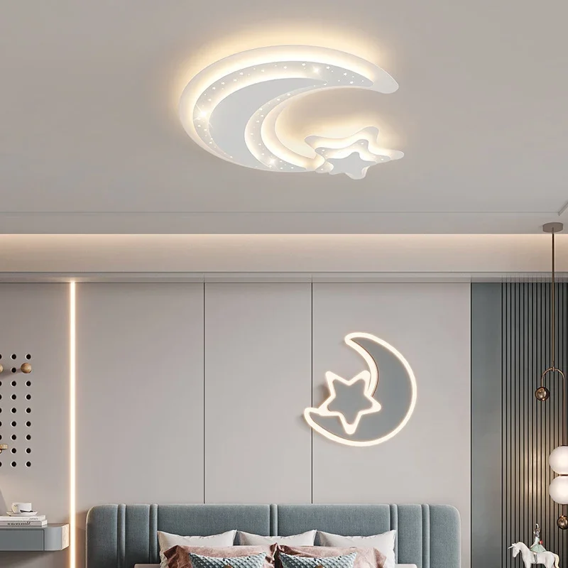 

Modern Moon Led Ceiling Lamps Kitchen Baby Children′s Bedroom Decoration Star Ceiling Lights Lustre Indoor Lighting Luminaire