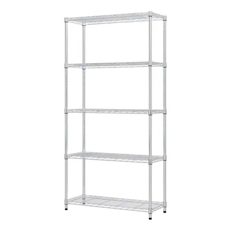 Modern minimalist design 5-story adjustable living room decoration display wrought iron shelves sundries bookshelves