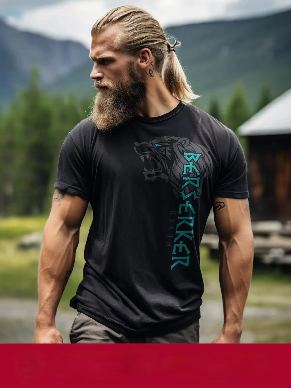 

Bear Fighter Odin Thor Nordic Warrior Berserker Valhalla T-Shirt 100% Cotton O-Neck Short Sleeve Summer Casual Mens T-shirt