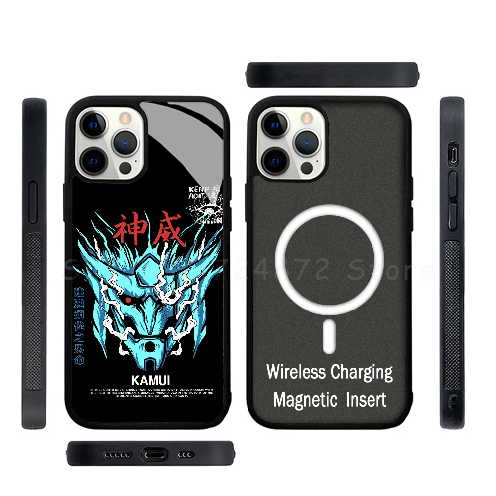 N-Naruto Phone Case Strong Magnetic For IPhone 15 14 13 Pro Max Alex Mirror For Magsafe Wireless Charging Cover