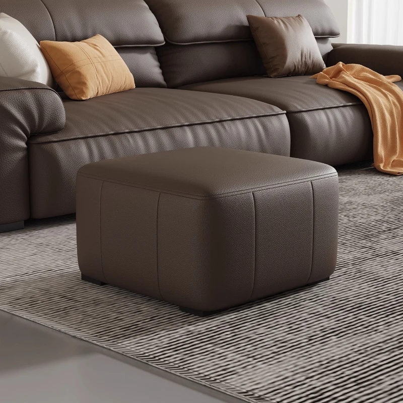 Modern Minimalist Entry Shoe Bench Living Room Rest Stool Cat Scratch Resistant Footstool - Piano Key Design Sofa Ottoman luxury
