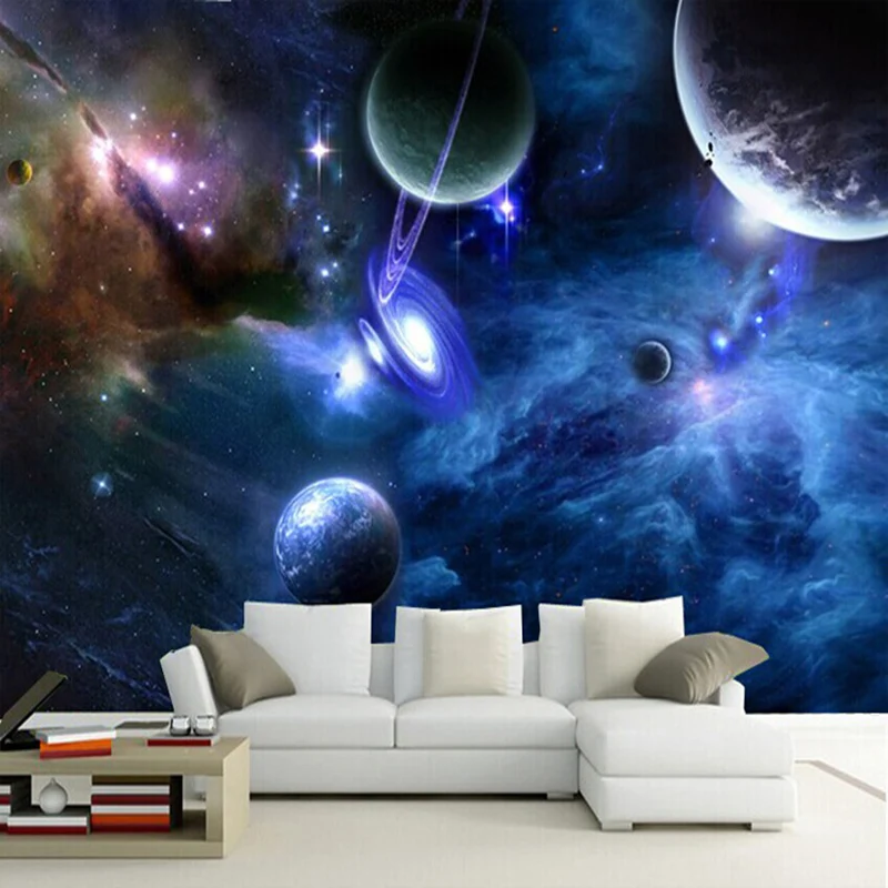 Customized products 3D mural Galaxy universe star photo wallpaper home decoration living room sofa TV background wall bedroom 8d