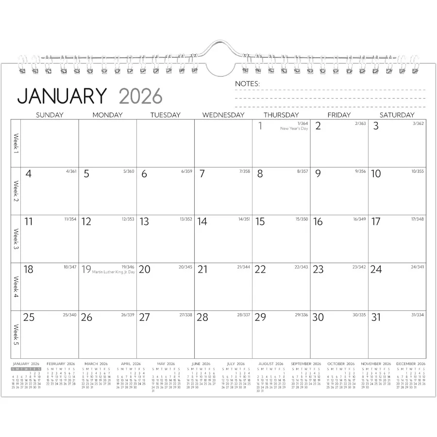 

Wall Calendar 2026-2027 2 Year Small Calendar 2026-2027 11 x 8.5 In Jan 2026 - Dec 2027 2026 Calendar 24 Months Monthly Calenda
