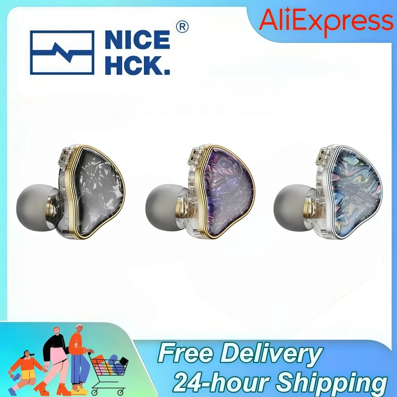 NICEHCK DB2 1DD+1BA Hybrid Dual Driver HiFi in-Ear Earphone Monitor Microphone IEM Detachable 0.78 2Pin Connector
