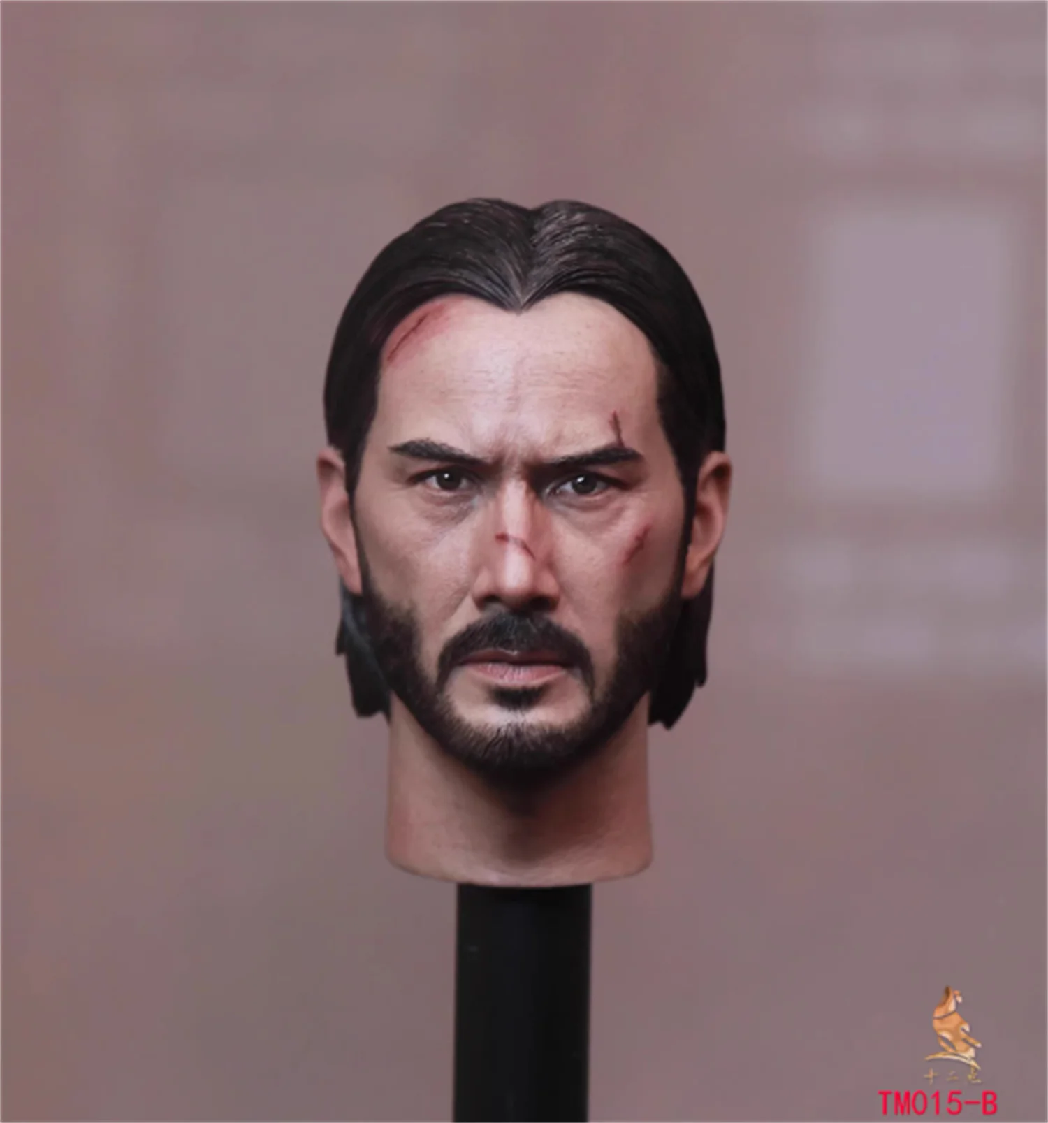 TM015 Scala 1/6 Keanu Reeves Testa normale ferita Sculpt Intaglio Delicato 12''Figura Modello per 12" Action Figure Corpo Soldato
