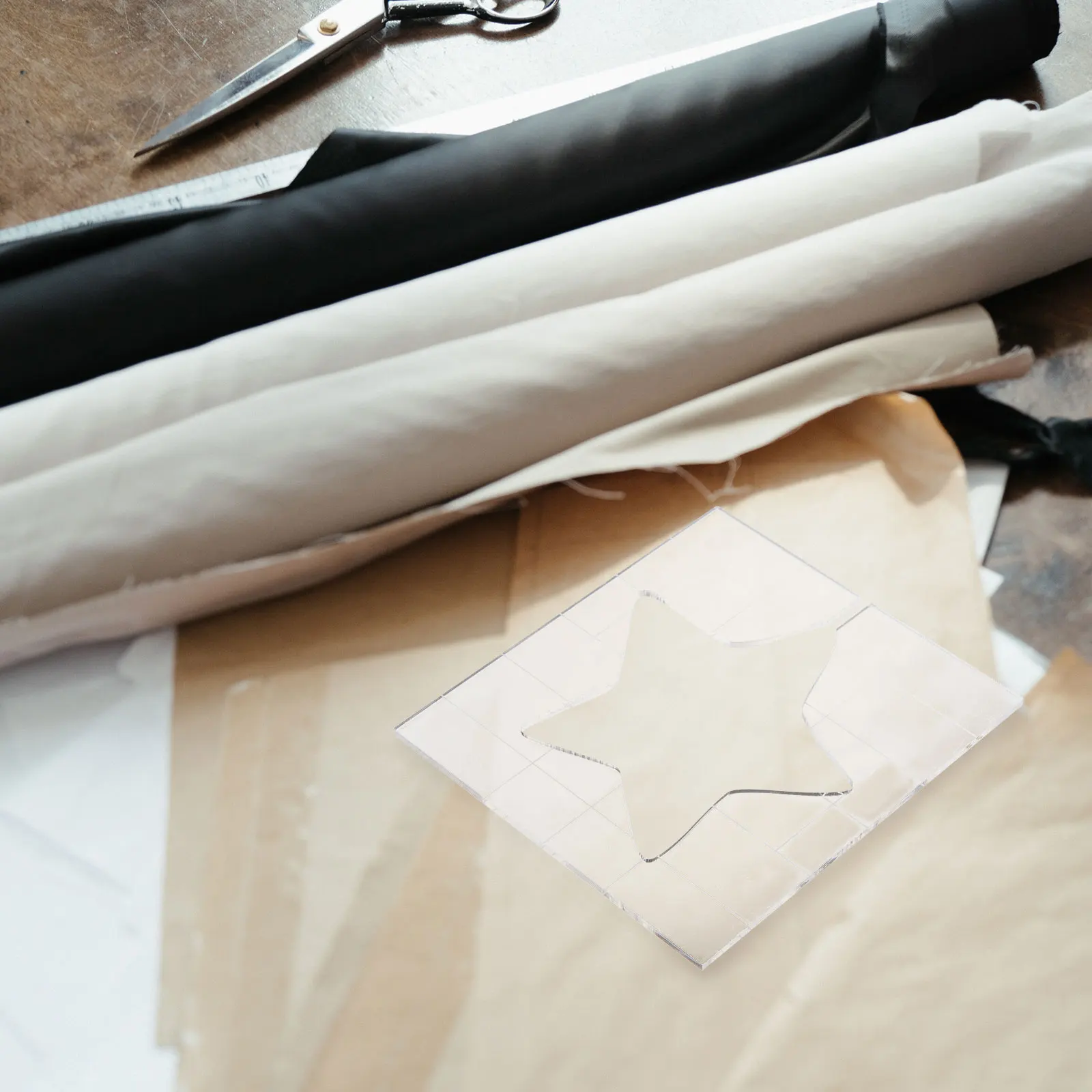 

Quilting Template Craft Tools Acrylic Sewing Templates Embroidery Aid Transparent Stencils Clothing Star Shaped Patchwork