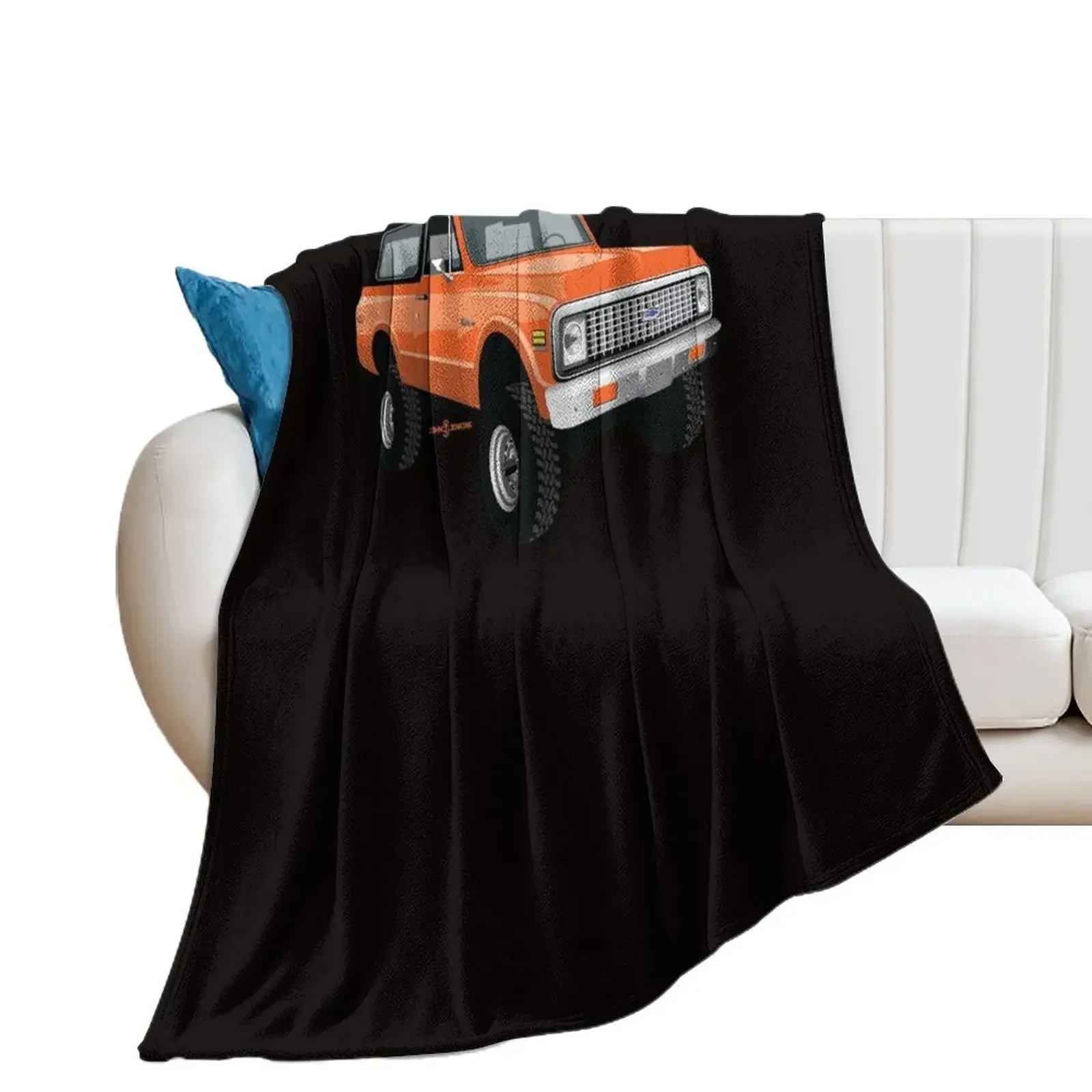 1971 K5 Blazer Orange Throw Blanket heavy to sleep Kid'S Blankets