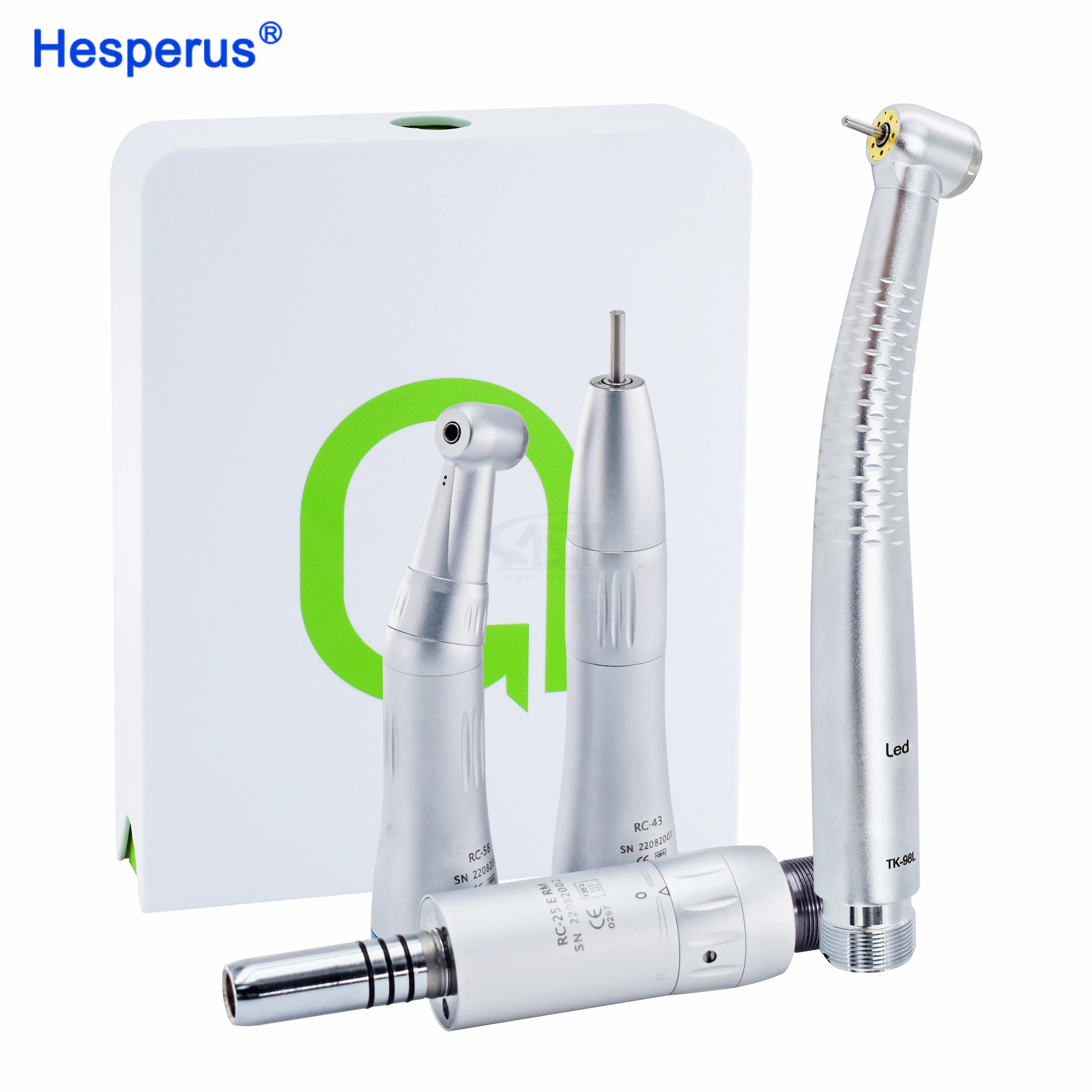 Den tal Low Speed Turbine Internal Water Spray Den tal Handpiece 2/4 Holes Air Motor/Contra Angle/Straight Handpiece