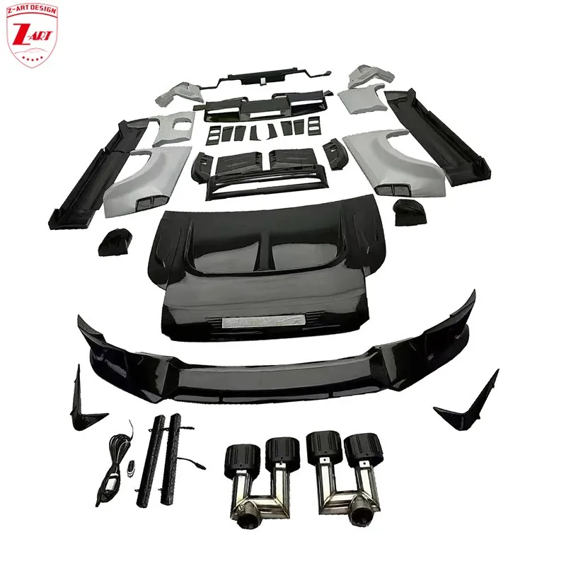 Z-ART Defender Dry Carbon Fiber Body Kit for Land Rover Defender 2020+ Dry Carbon Fiber Aerodynamic Kit For Defender