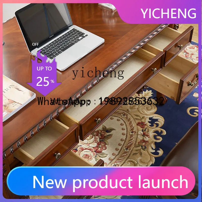 

BGZ7Solid Wood Workbench Home Vintage Calligraphy Desk Writing Desk Office Computer Home Study Desk home accessories