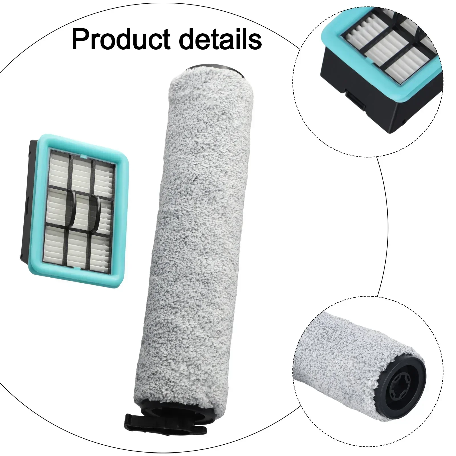 Drum Brush Filter For Bissell For Crosswave HF2/3845N/3831 Floor Scrubber Replaceable Brush Filter Simple-replace Long-time Use