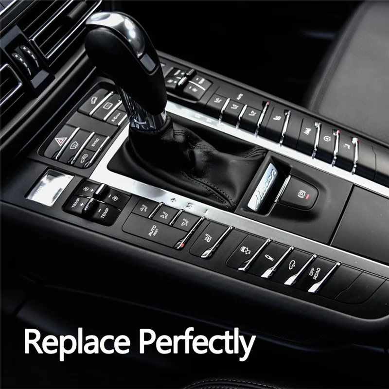 

A95E-Front Rear Console Air Vent Temperature Ventilation Adjust A/C Button Switch Caps For Porsche Cayenne Panamera Macan