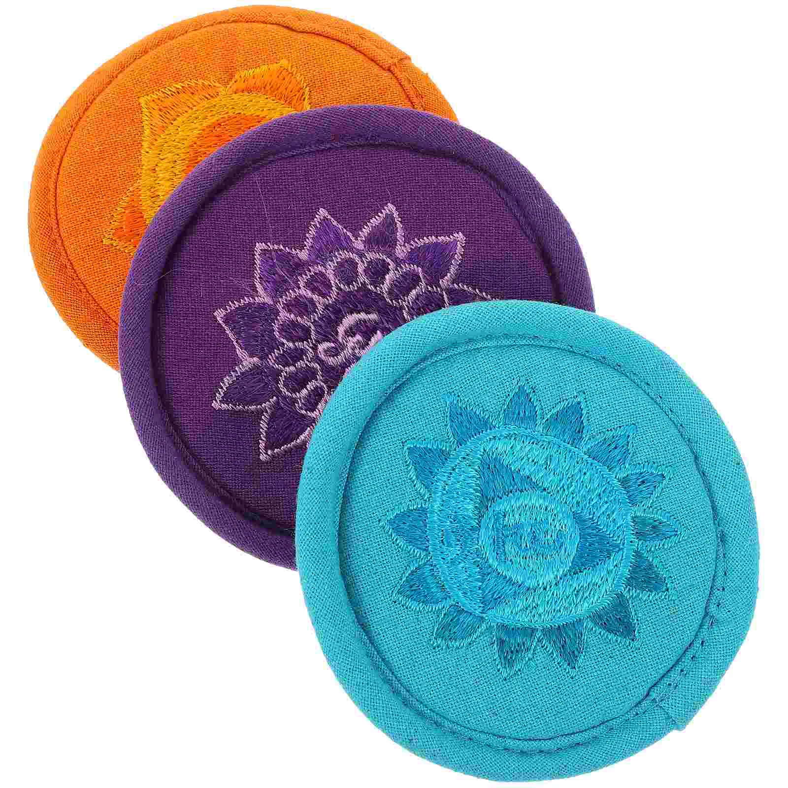 3Pcs Singing Bowl Cushion Round Meditation Cushion Singing Bowl Pad Sound Bowl Cushion tibetan singing bowl cushion