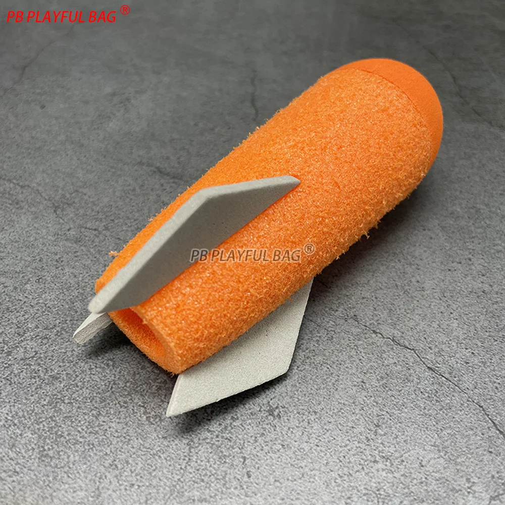 10 stks/set Schuim Raket Accessoires Voor Speelgoed Raketwerper Veiligheid Spons Holle Raket Speelgoed Pistool Munitie QJ138