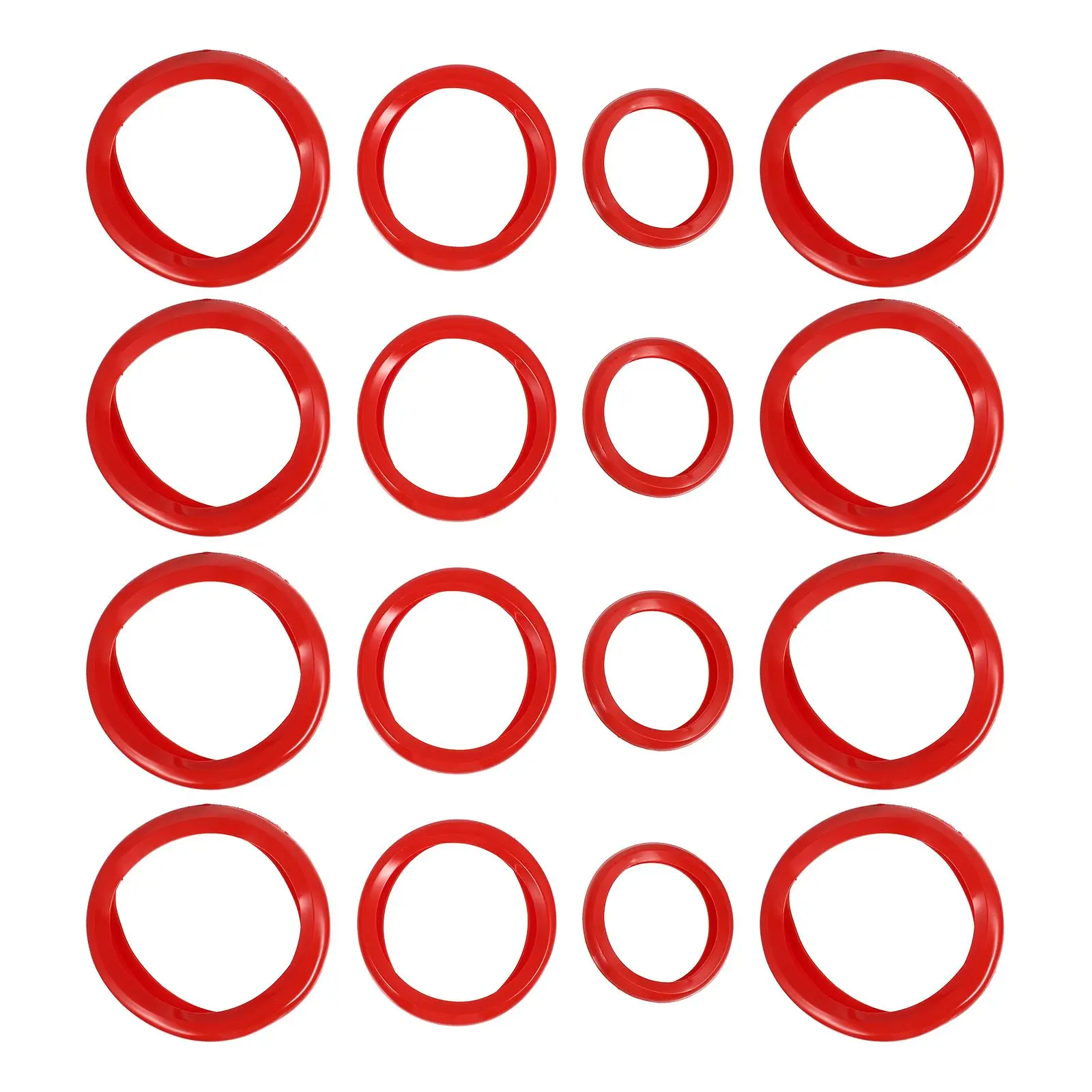 16 шт., защита для гантелей, 30 кг, красный набор, 25X8, 125X4, 05X4, нескользящая, устойчивая к падению, съемный силиконовый чехол, аксессуары для гантелей