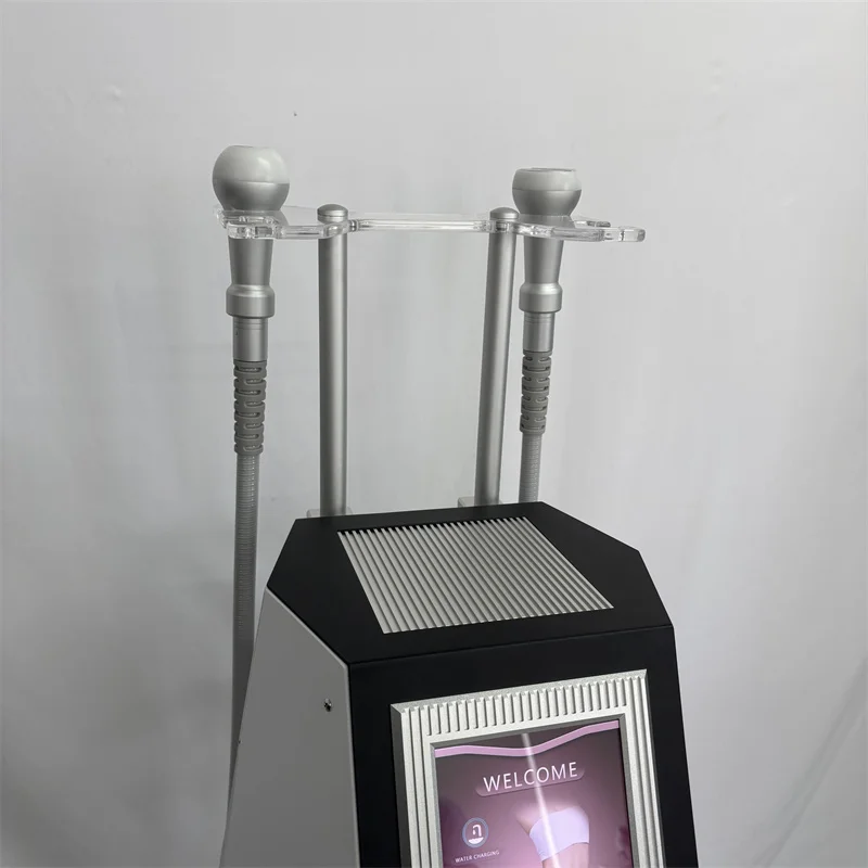 EMS التكنولوجيا الجديدة المحمولة البرد صدمة آلة التخسيس الوجه الجسم البرد جهاز تبريد الجلد المهنية $ صدمة الجلد بارد