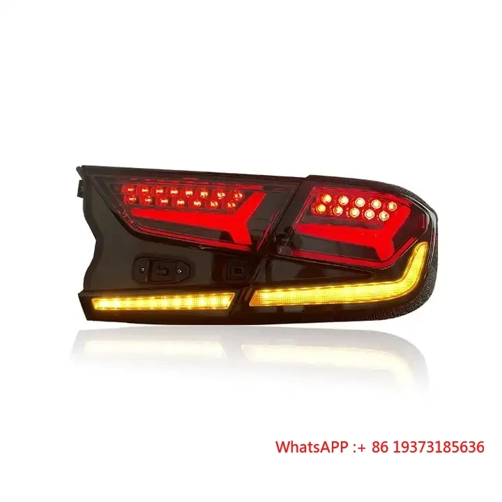 TYPY Auto-Rücklicht, Rücklicht, modifiziertes LED-Rücklicht, Blinker, Bremslicht für Honda 10. Accord 2018–2022