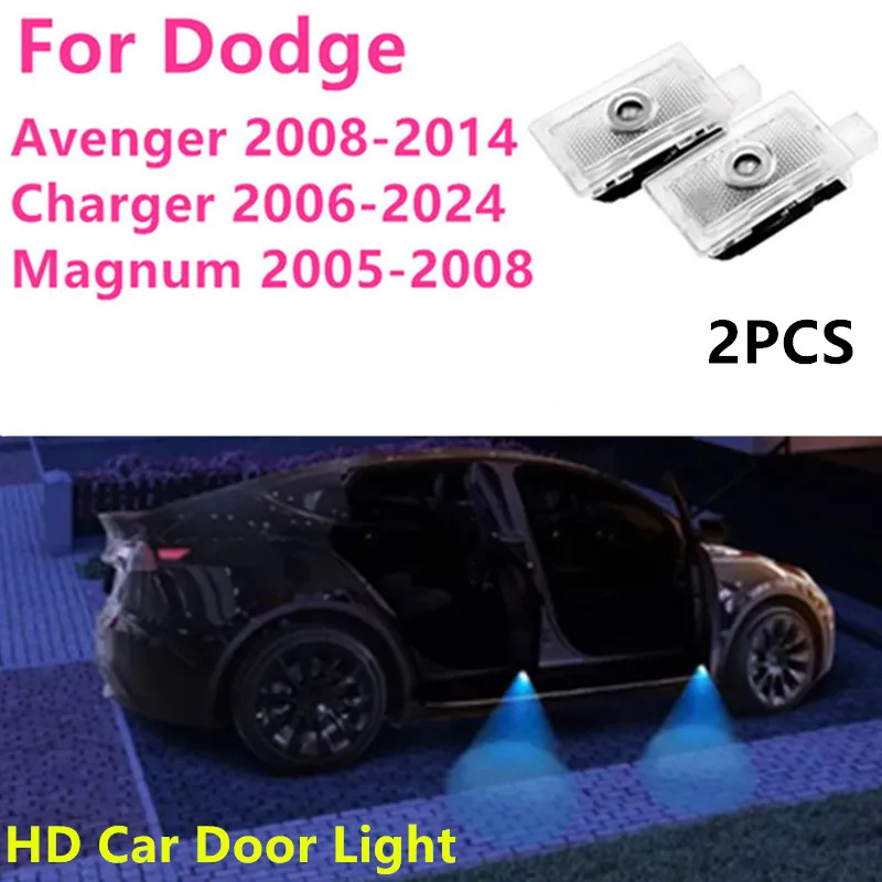 

2PC Led Laser Projector Light Welcome Lamp For Dodge Charger 2006-2019 2007-2010-2013-2018 Magnum 2005-2008 Avenger 2008-2014