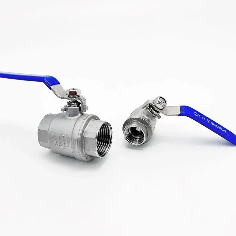 Magnetventil 304 Stainless Steel Two Piece Ball Valve 1/4 3/8 1/2\ Wasser und Dampf — Detail 2