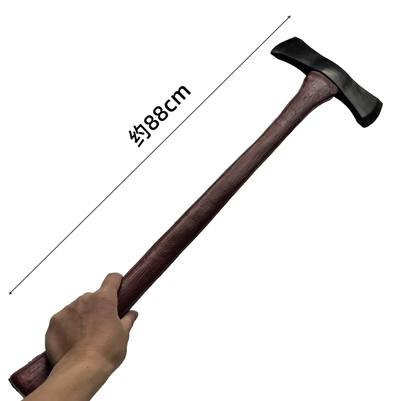 1:1 Cosplay Tool Jason's Double-Bladed Axe Tomahawk Scare Props Stage Performance Role Prop Axe Halloween Safe PU Rubber Model