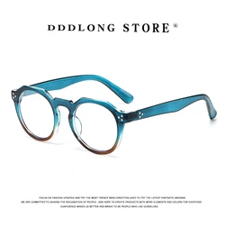 DDDLONG Anti Blue Light Glasses Prescription Eyeglasses Frame For Women Optical Lens Can Replaceable Eyewear D525