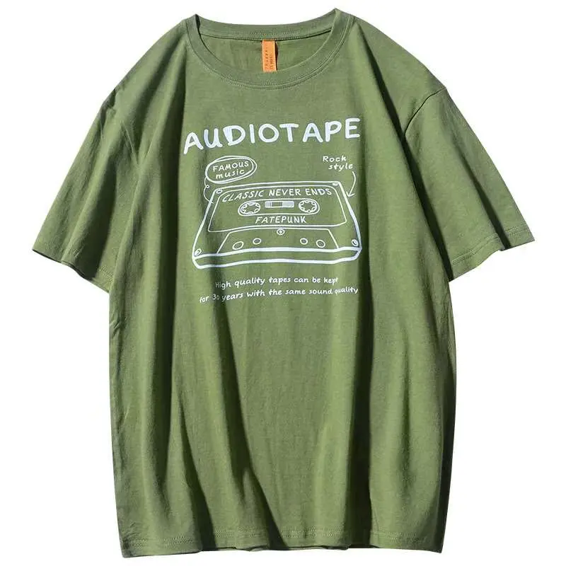 American Retro ort Sve T-irt ex Comfortable Cotton Spring Summer Faion Retro Sle Men Women Clothing