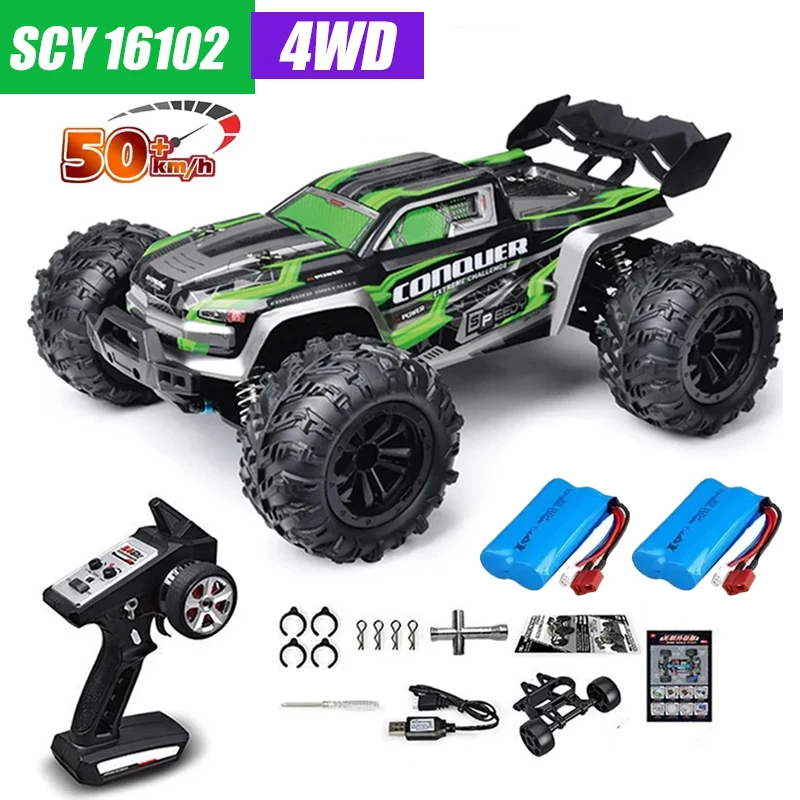 MJX VS RC Auto SCY 16101 16102 PRO 4WD 70 km/u 1/16 Hoge Snelheid Drift Monster Off-road Afstandsbestuurbare Elektrische Crawler