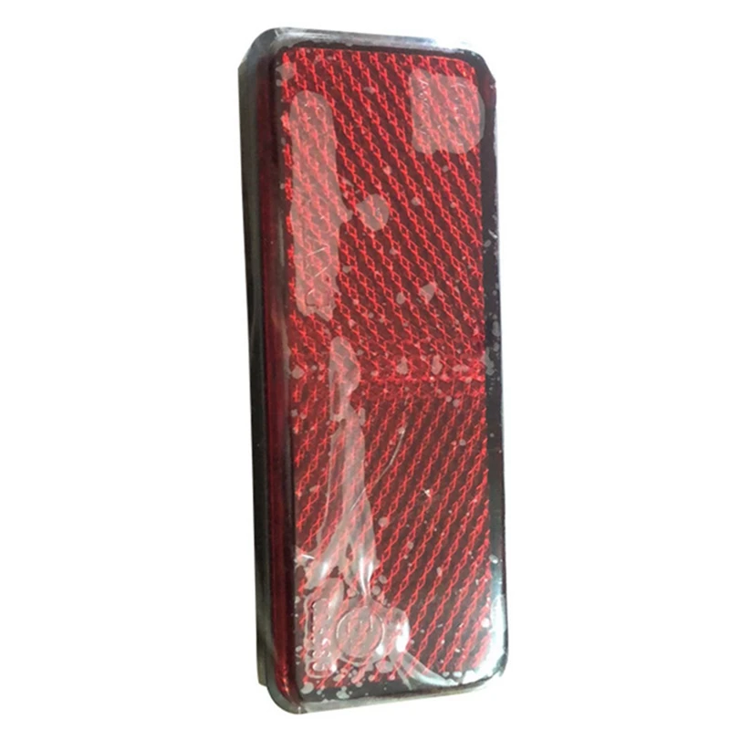 2X Red Light Rear Motorbike Quad Scooter Bike Reflector Number Plate Rectangle Reflector For Kawasaki Yamaha image 5