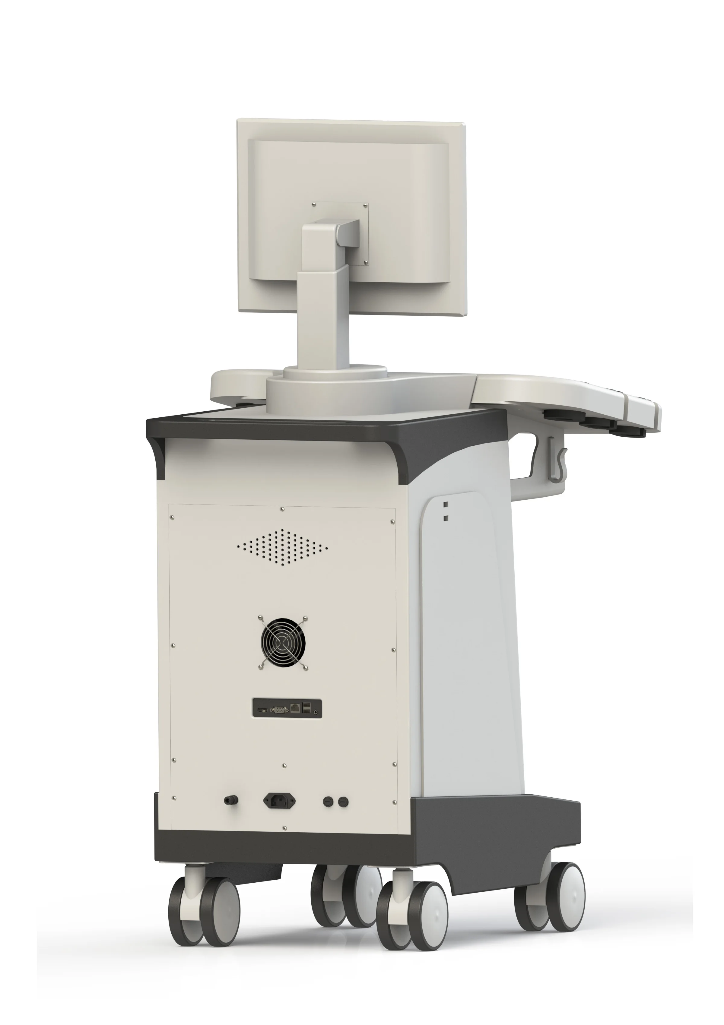 MECANMED Hospital Device Digital Trolley 3D Ultrasound Scanning Machine For Veterinary & Human Use