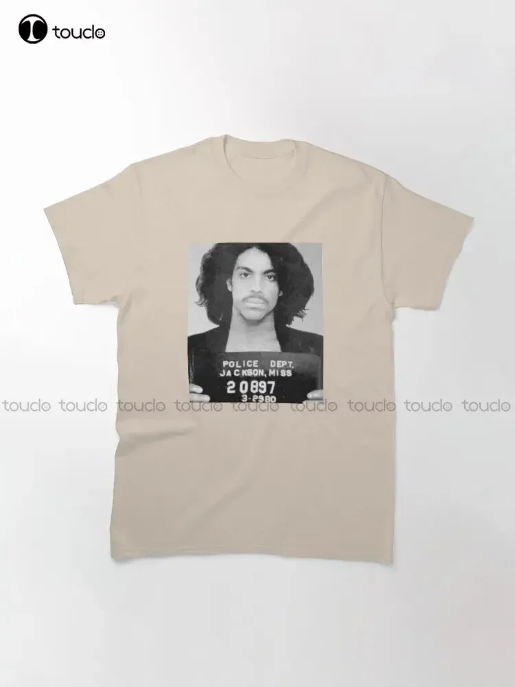 Artist Formerly Known As Prince Mugshot Classic T-Shirt Custom Aldult Teen Unisex Digital Printing Tee Shirts Custom Gift Xs-5Xl