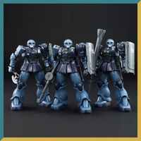 New GTO HG 1/144 MS-05 ZAKU I BLACK TRI STARS 3 weapons Adhesive stickers Figure Assembly Model Toys Collection Gift