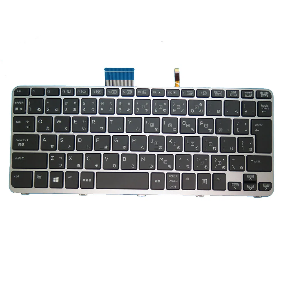 Laptop Keyboard For HP ELITEBOOK 1020 G1 1020 G2 MP-13U80JOJ9303 804214-291 with backlit With Silver Frame Japanese JP