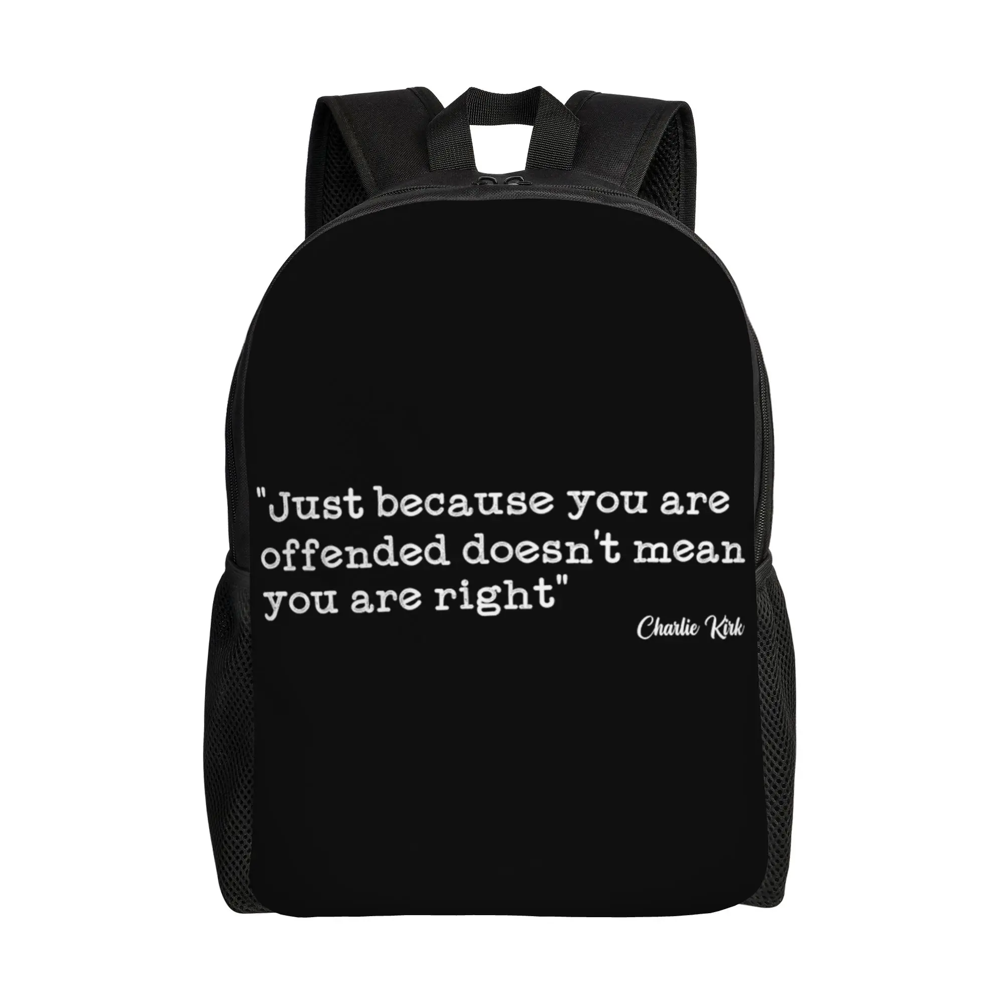 

Рюкзак Charlie Kirk Legends Never Die для мужчин и женщин, модный студенческий рюкзак для работы, сумка через плечо для настоящего патриота, подарок