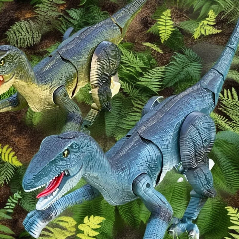 

Velociraptor Remote Control Dinosaur Toy Walking Realistic Roaring Jurassic Sound For Boys Kids Birthday Party Table Decor
