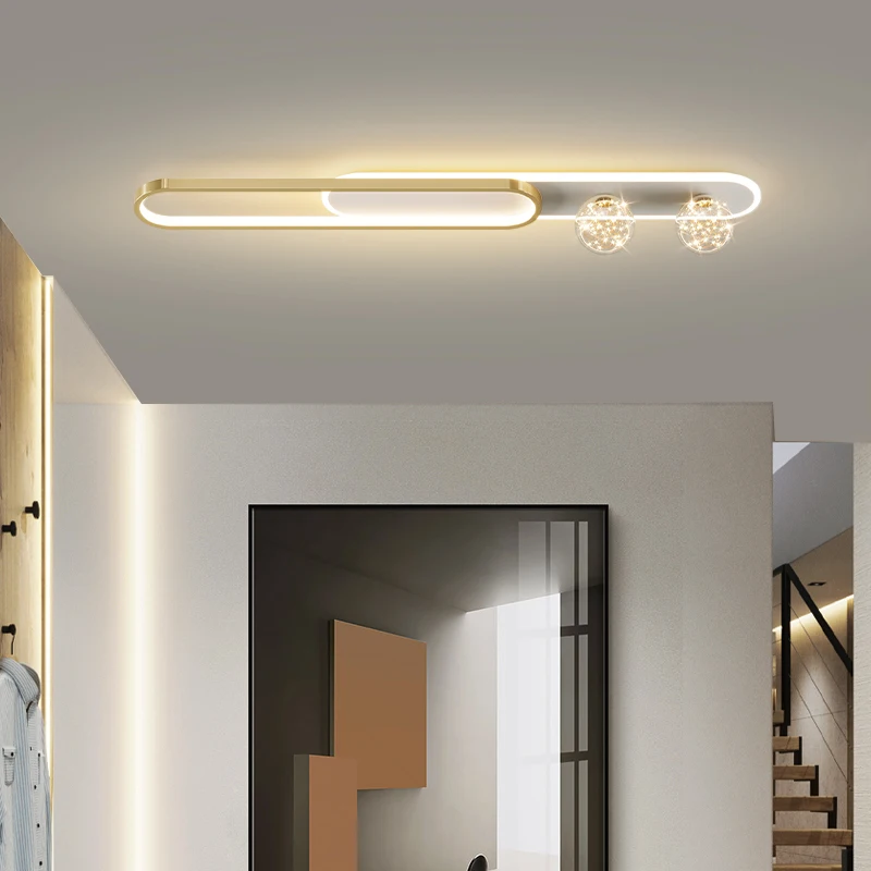 Plafonniers d'allée à LED modernes, lampe à distance minimaliste pour foyer, couloir, salon, chambre à coucher, luminaire domestique, éclairage intérieur