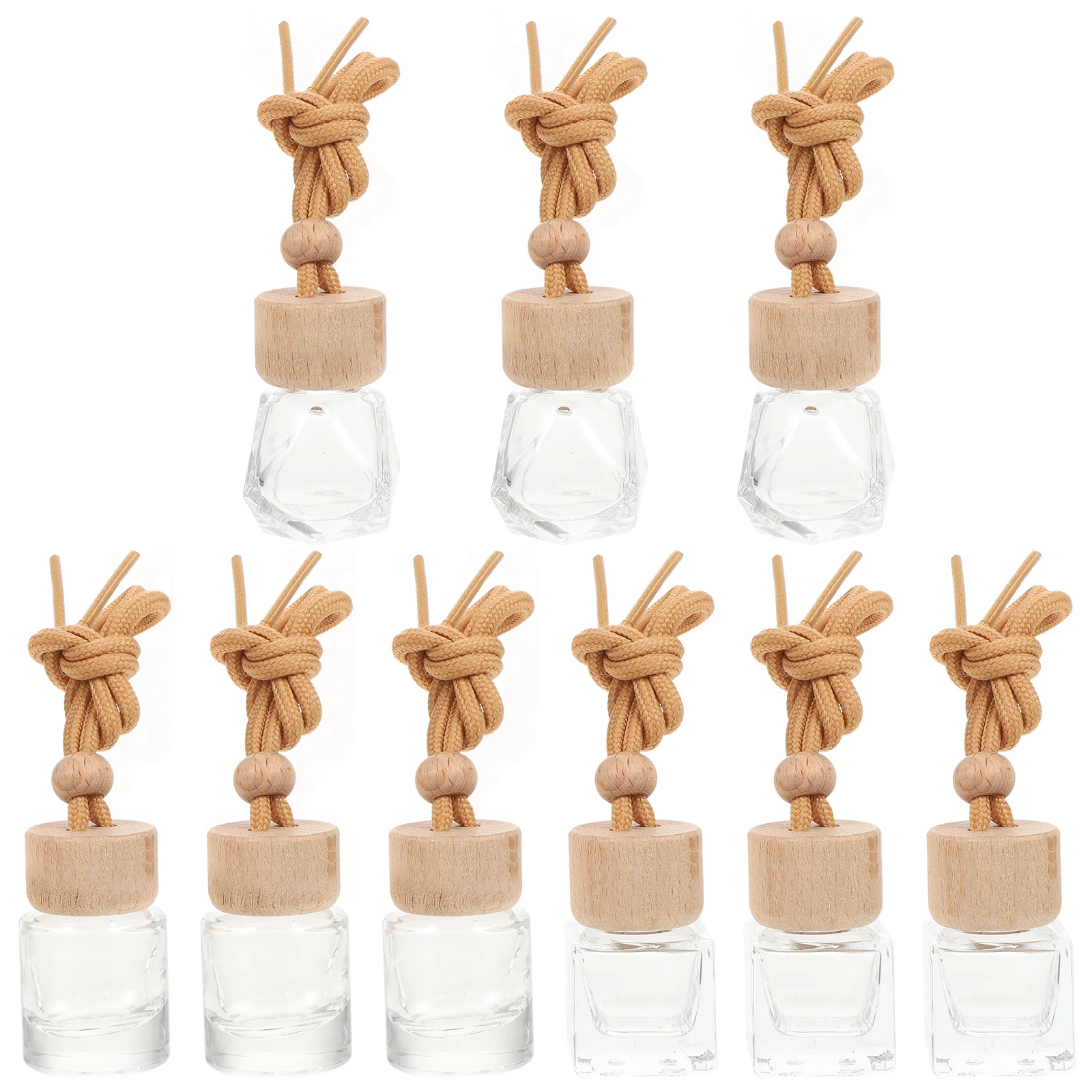 

9 Pcs Aromatherapy Bottle Car Fragrance Scent Diffuser Household Perfume Empty Practical Glass Delicate