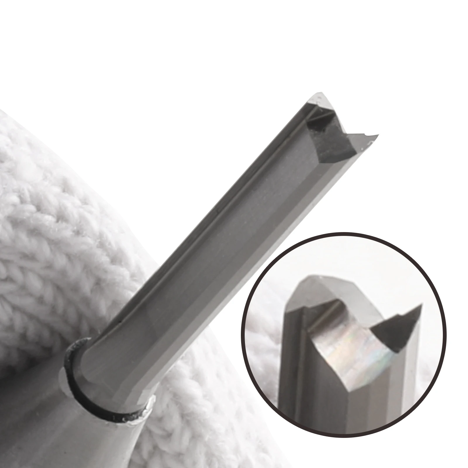 1Pcs 12.7Mm Handvat Tct 2 Fluit Rechte Frees Voor Cnc Houtbewerking Graveermachine Router Bits Tungsten Carbide