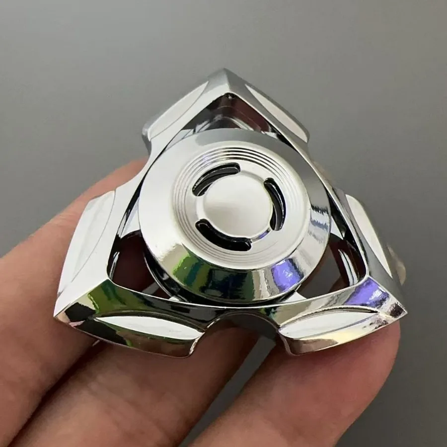 لعبة EDC بقفل دوار، لعبة فيدجيت سبينر من سبائك صفارة الإنذار، تصنيع دقيق باستخدام الحاسب الآلي، خالية من الأزيز، دوران سلس، تصميم كتم الصوت متعدد الألوان