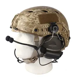 BOOIU Soporte de riel para auriculares - casco táctico, acero inoxidable