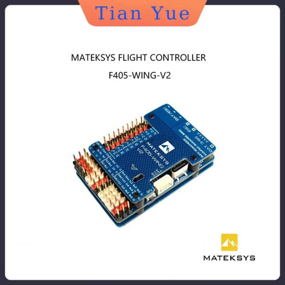 

Контроллер полета Matek F405 WING V2 STM32F405RGT6 со встроенным слотом ICM42688P OSD SD для радиоуправляемого самолета ArduPilot/INAV