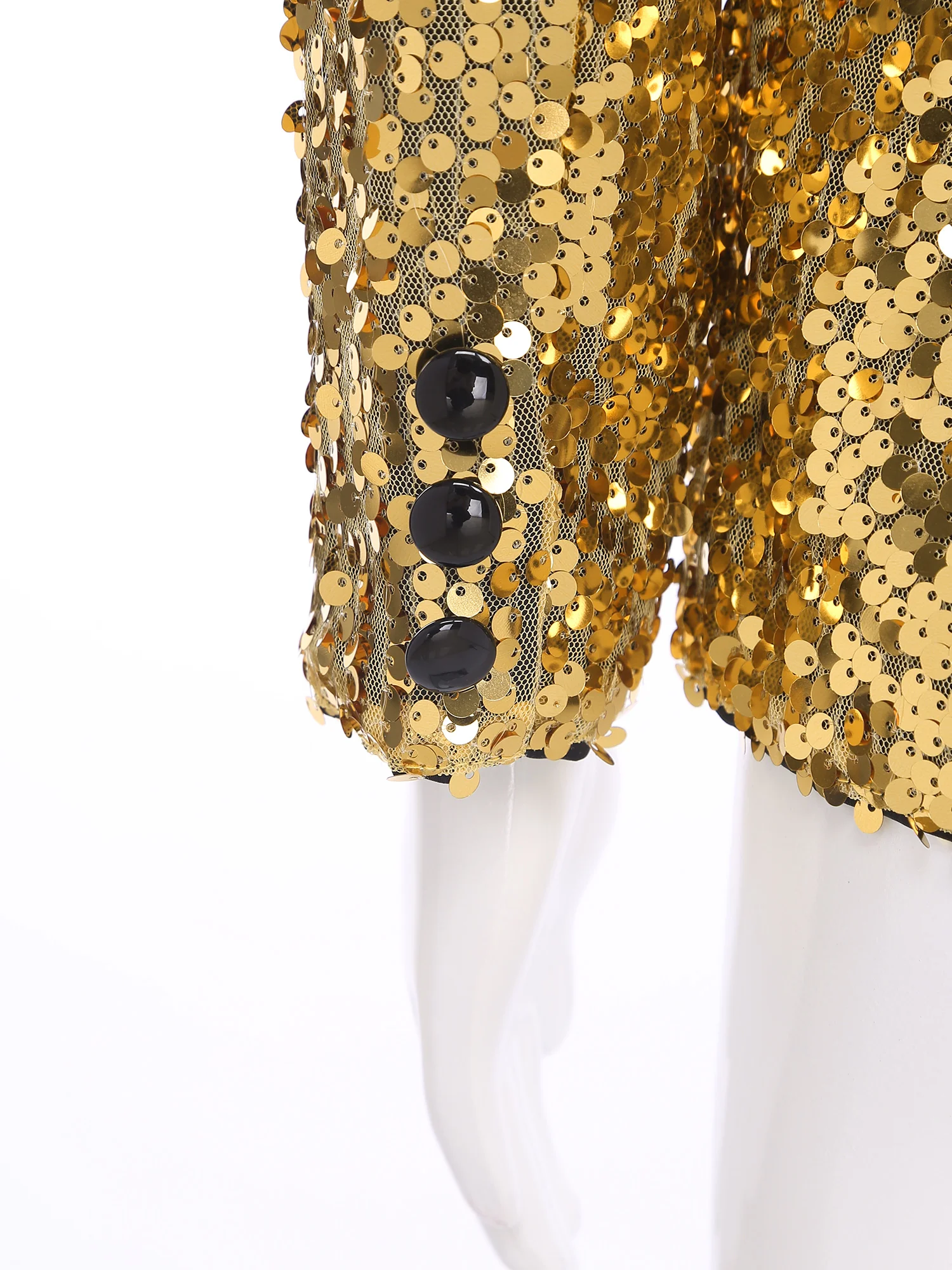 Jongen streetwear kinderen sprankelend prestatie kostuum blazer heren pakken jassen formele pailletten jas kinderen feestoutfit