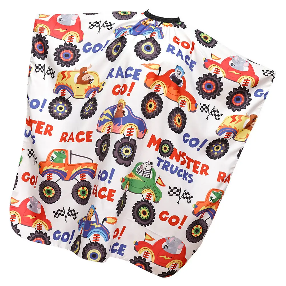 

s Cartoon Cutting Non stick Kids Barber Cape Soft Fabric Large Hairdresser Cape Coverage Hairdresser Accessories