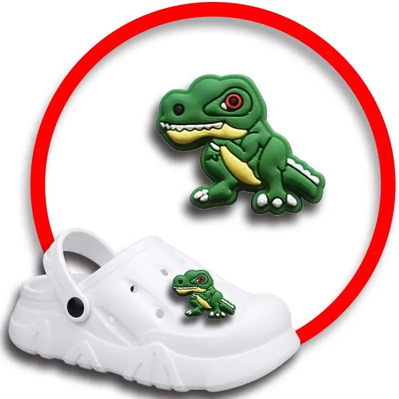 รองเท้าอัลโลซอรัสสำหรับรองเท้า Crocs รองเท้าแตะผู้หญิงอุดตันหมุดรองเท้าตกแต่งป้ายผู้ชายเครื่องประดับรองเท้าเด็กหญิง