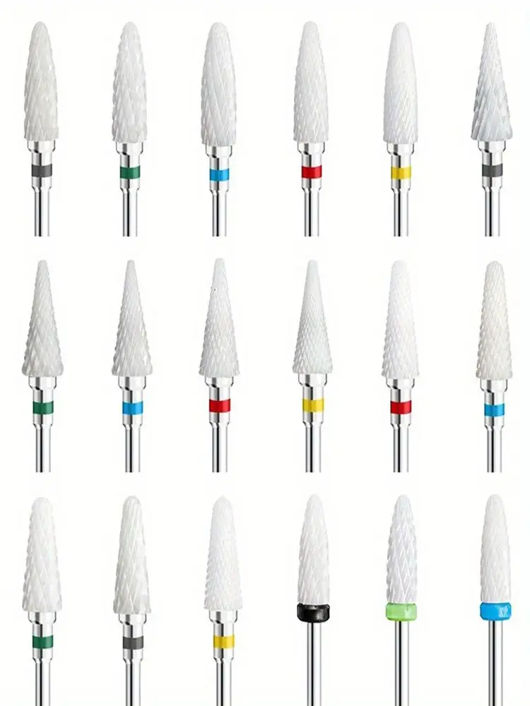 1Pcs Ceramic Milling Cutter Nail Drill Bits Electric Manicure Drills Pedicure Mill Bits Machine Files Nail Art accessories Tool