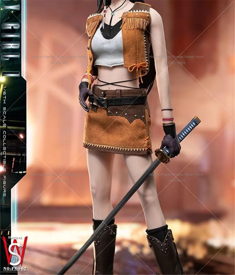 SWTOYS FS066 067 068 1/6 스케일 여성 의류 여신 티파 여름 수영복 카우걸 세트 12인치 액션 피규어용