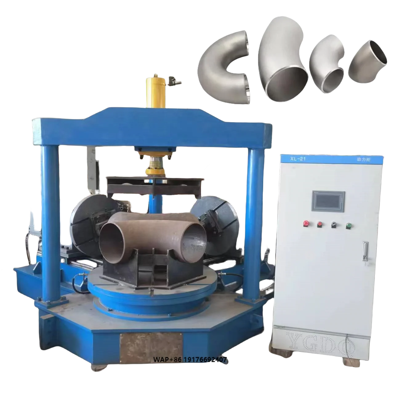Elbow Bevelling Machine Reliable Tool for Elbow Welding Prep Elbow Pipe Fittings Equal Tee Beveling Machine