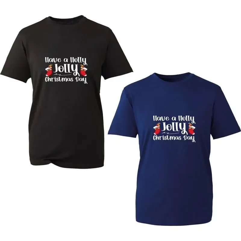 Have A Holly Jolly Christmas Day T Shirt Funny Xmas Joke Santa Meme Top