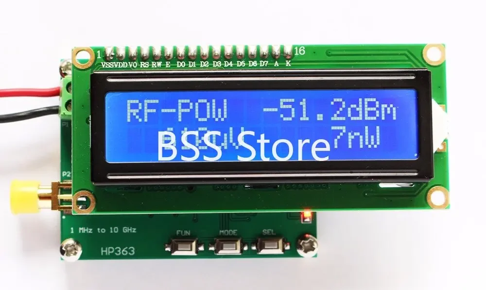 HP363 RF Power Meter 1MHz~10GHz -50~0dBm  Power Meter Can Set The RF Power Attenuation Value Module Sensor